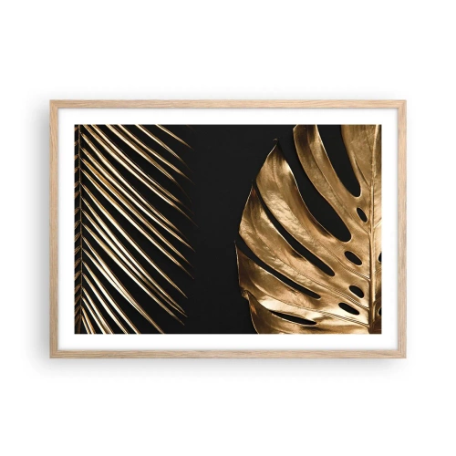 Poster in einem Rahmen aus heller Eiche - Anders und genauso teuer - 70x50 cm