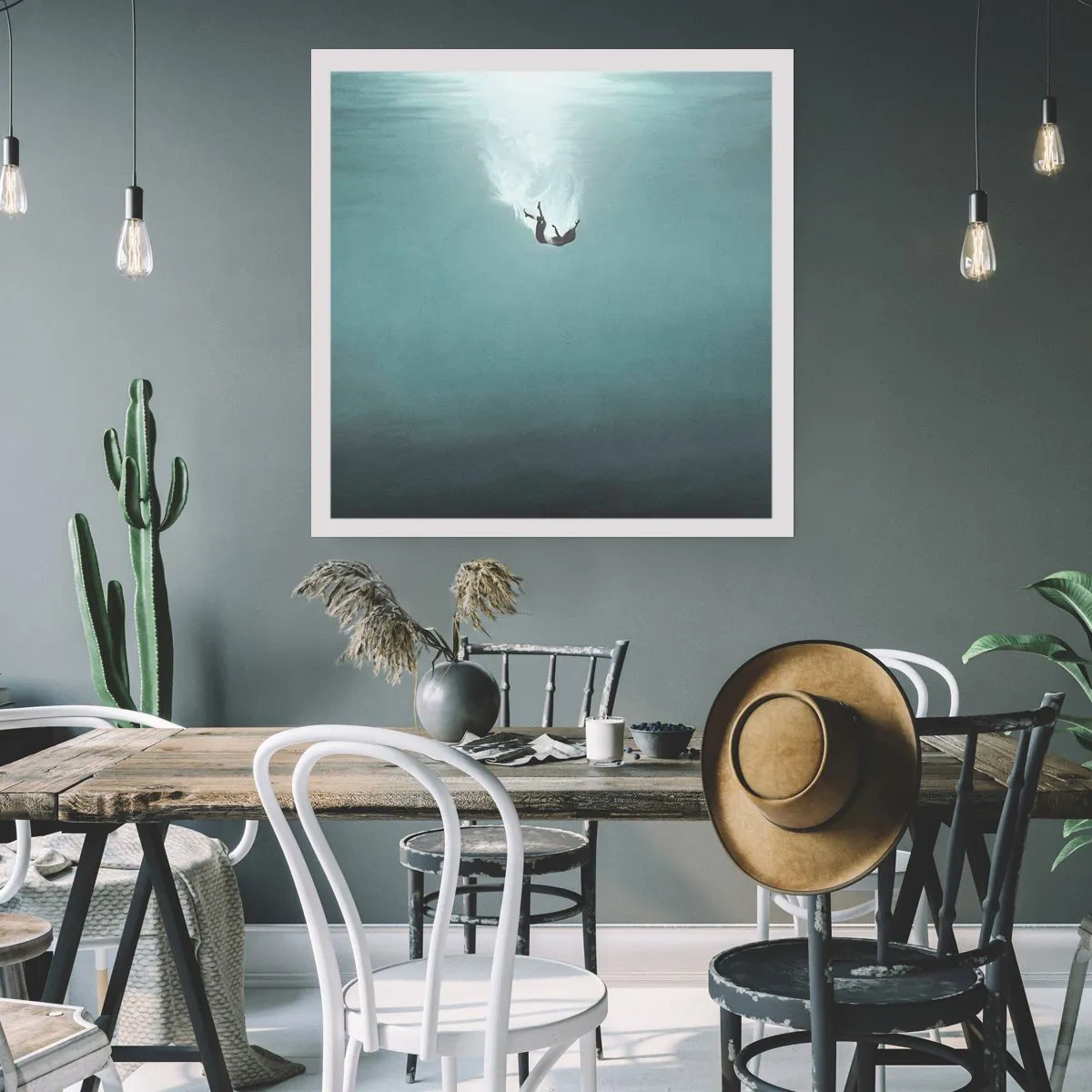 Poster - In den Armen des Ozeans - 60x60 cm