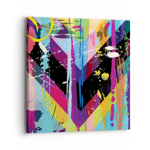 Bild auf Leinwand - Leinwandbild - Von oben nach unten - 30x30 cm