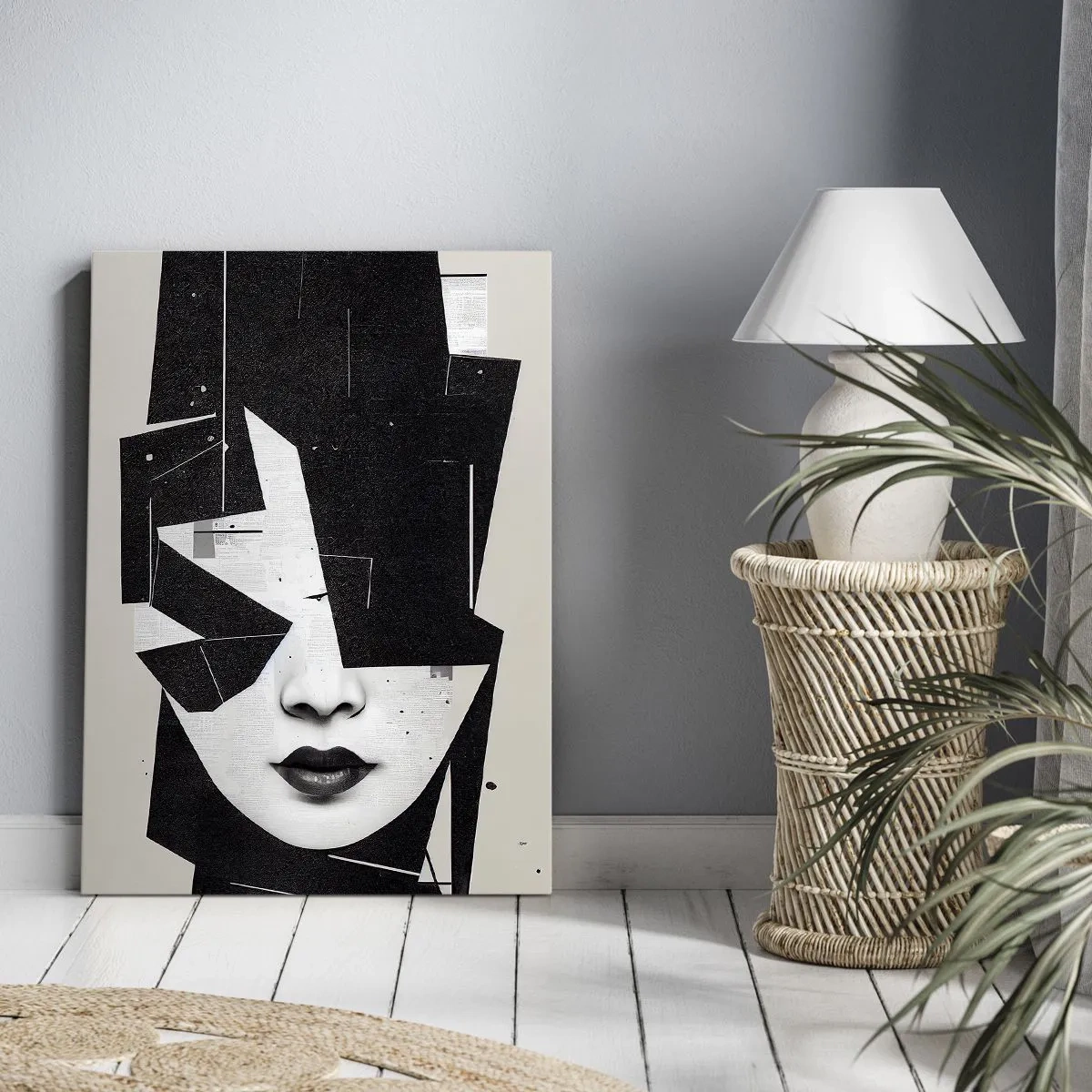 Bild auf Leinwand - Leinwandbild - Tief verborgen - 45x80 cm