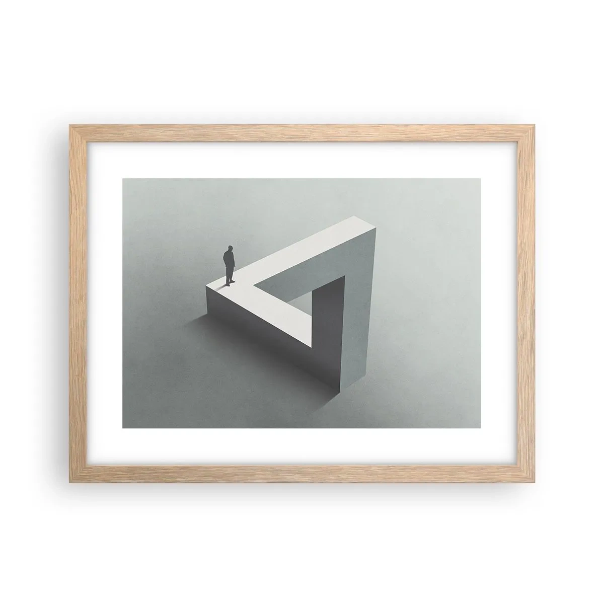 Poster in einem Rahmen aus heller Eiche - Es ist also doch möglich - 40x30 cm