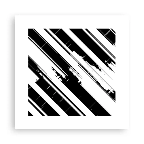 Poster - Eine intensive und dynamische Komposition - 30x30 cm