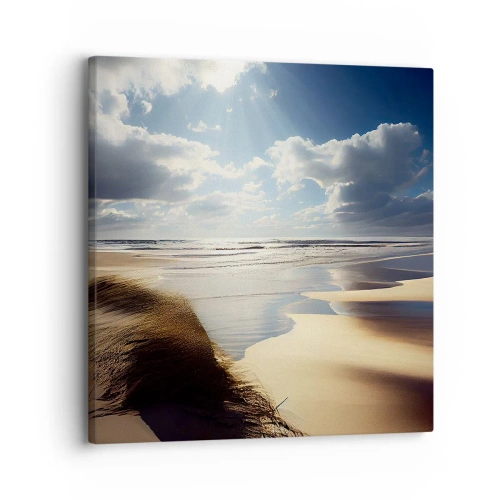 Bild auf Leinwand - Leinwandbild - Strand, wilder Strand - 30x30 cm