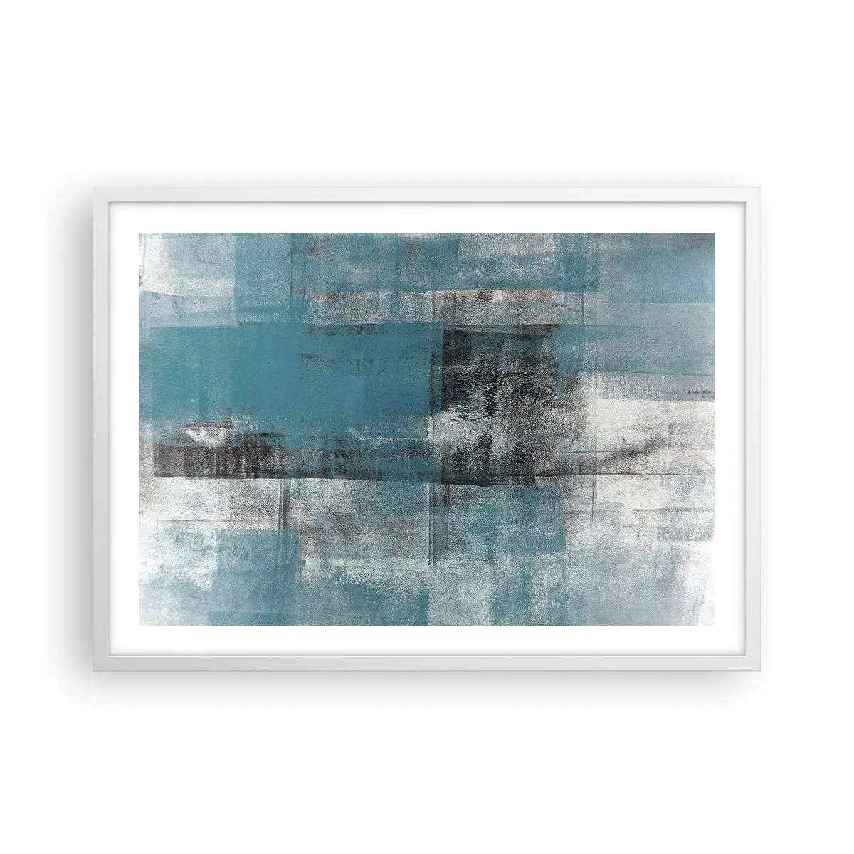 Poster in einem weißen Rahmen - Wasser und Luft - 70x50 cm