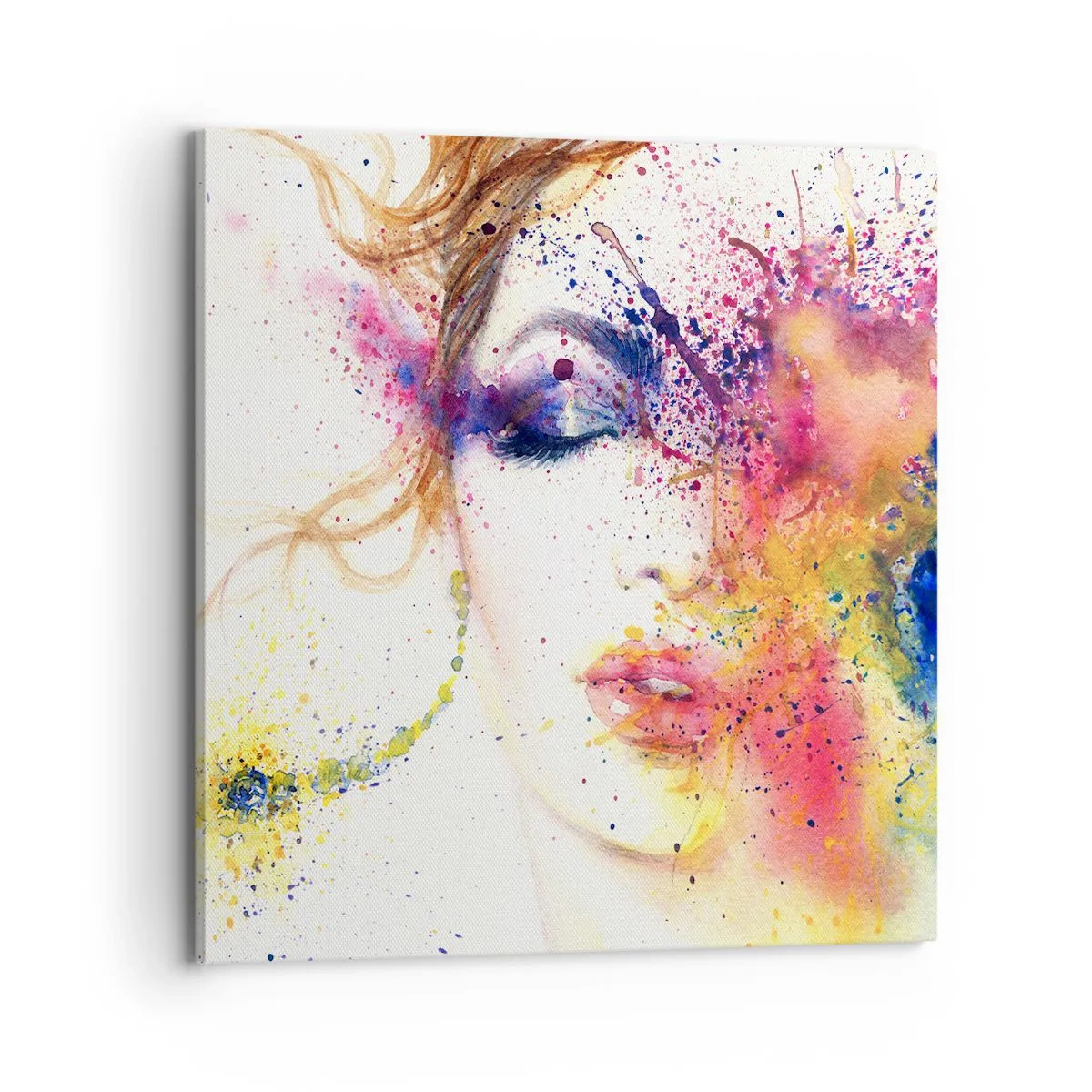 Bild auf Leinwand - Leinwandbild - Regenbogenschwindel - 70x70 cm