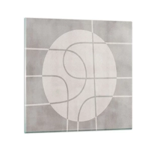 Glasbild - Bild auf glas - Kreisförmig und geradeaus - 70x70 cm