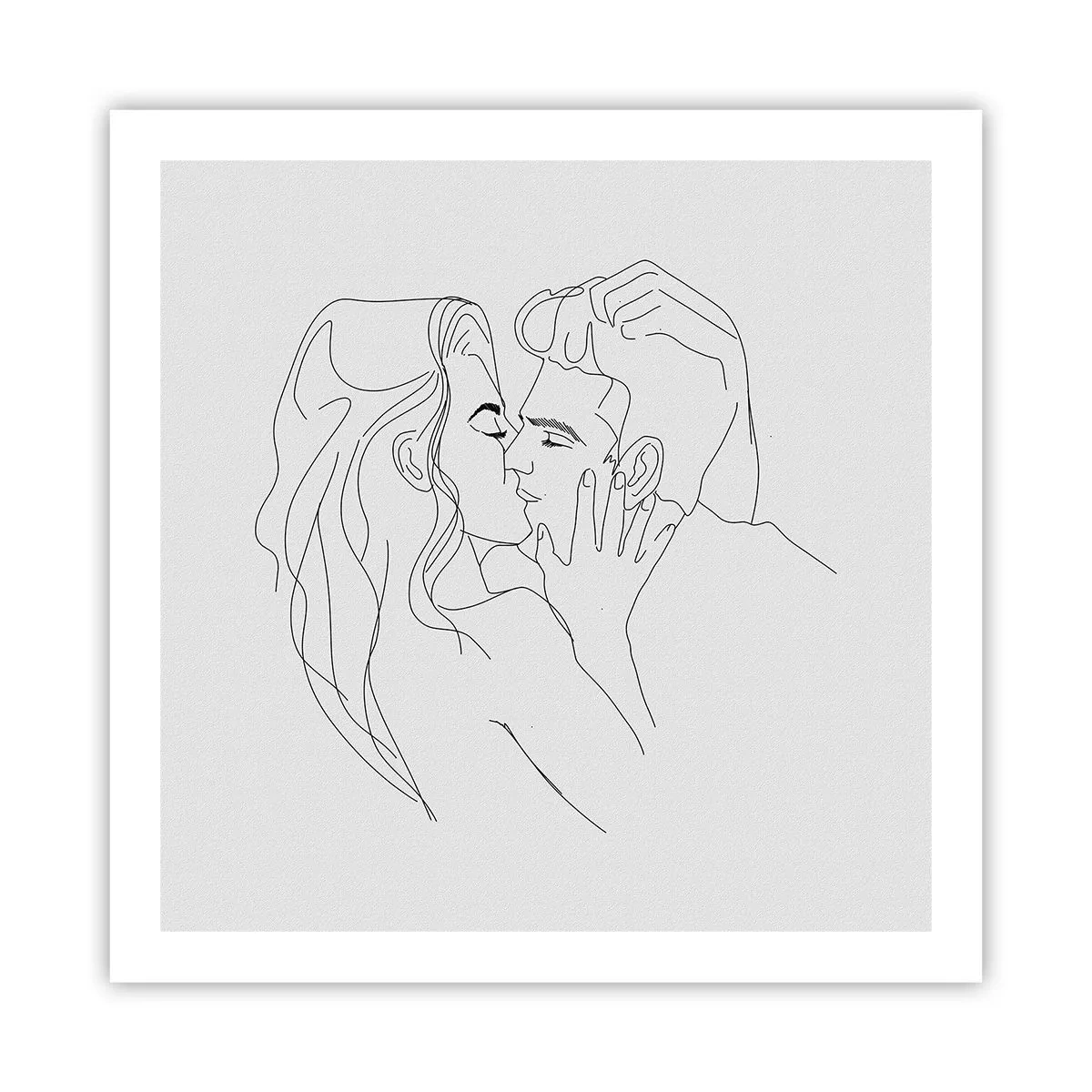 Poster - Dieselbe Linie - 60x60 cm