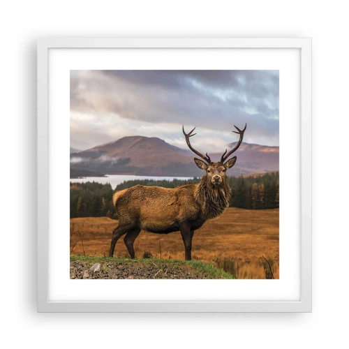 Poster in einem weißen Rahmen - Die Majestät der Natur - 40x40 cm