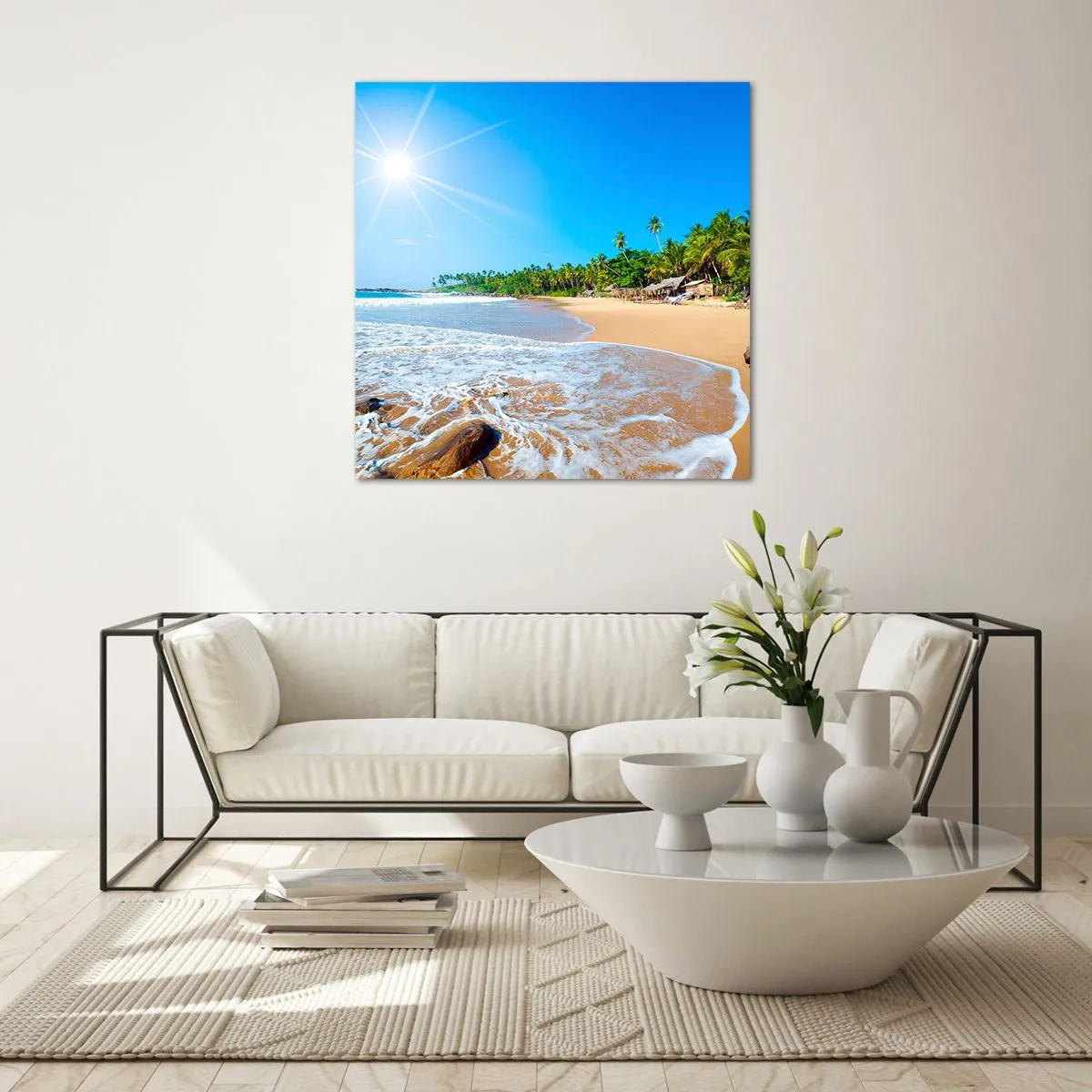 Glasbild - Bild auf glas - Ein exotischer Ort für dich - 70x70 cm