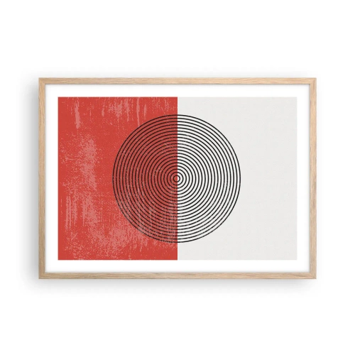 Poster in einem Rahmen aus heller Eiche - Auf den Punkt gebracht - 70x50 cm