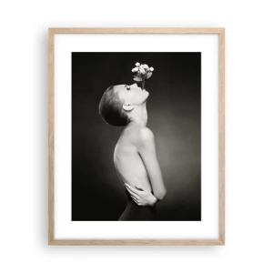 Poster in einem Rahmen aus heller Eiche - Exzentrische Eleganz - 40x50 cm