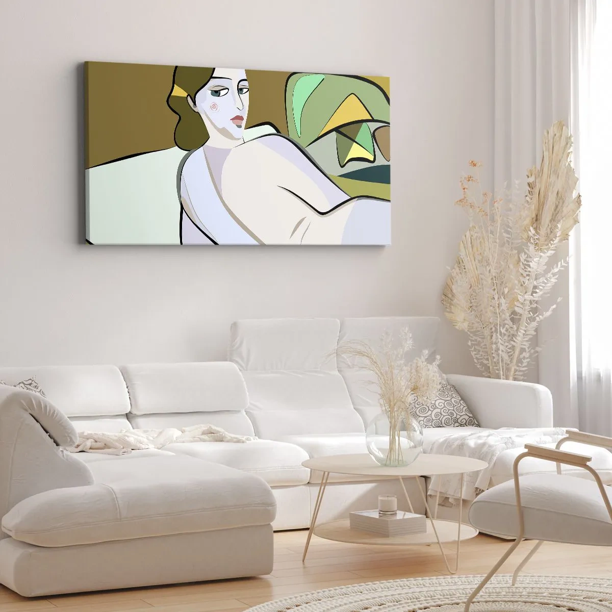Bild auf Leinwand - Leinwandbild - Intimes Porträt - 100x40 cm