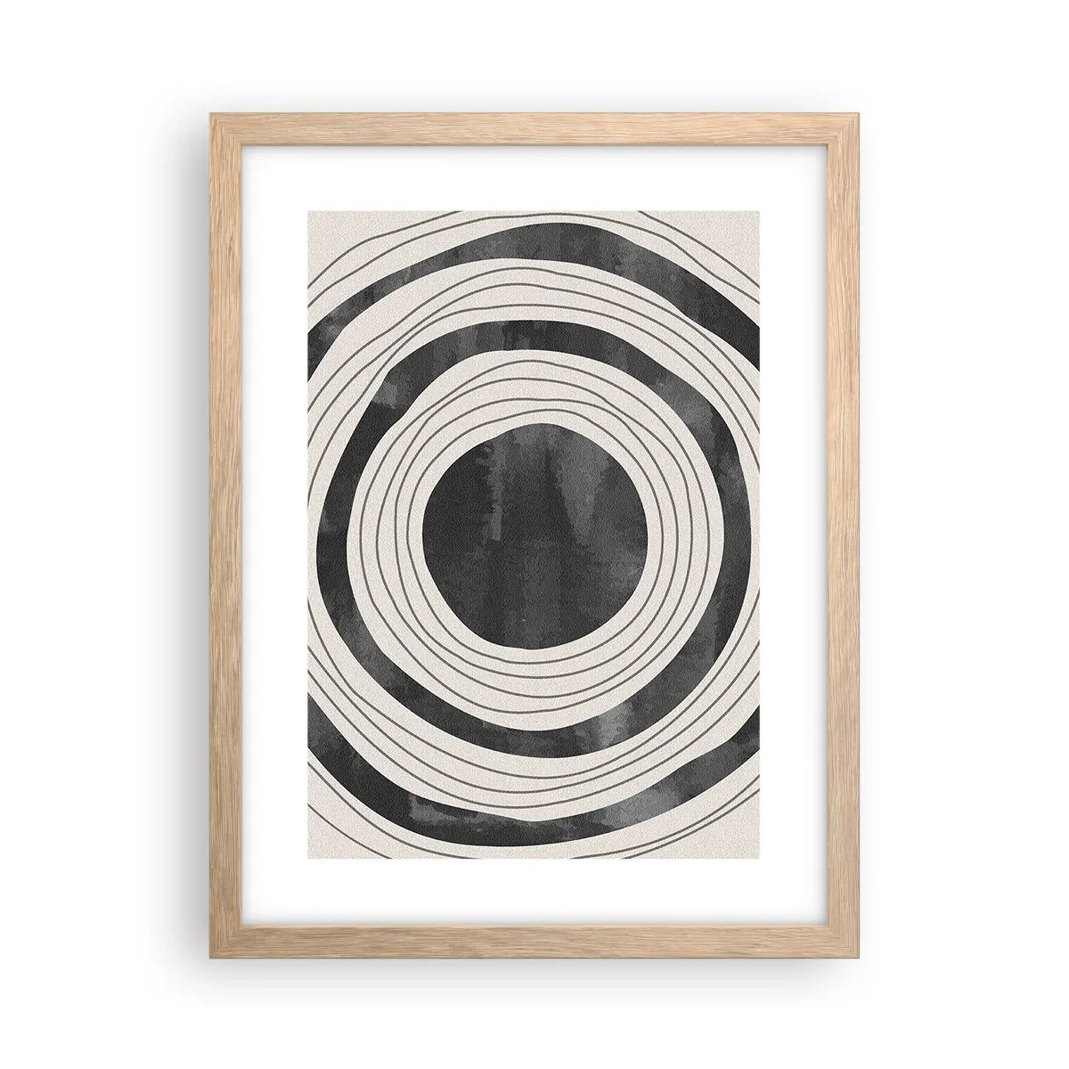 Poster in einem Rahmen aus heller Eiche - Auf den Punkt gebracht - 30x40 cm