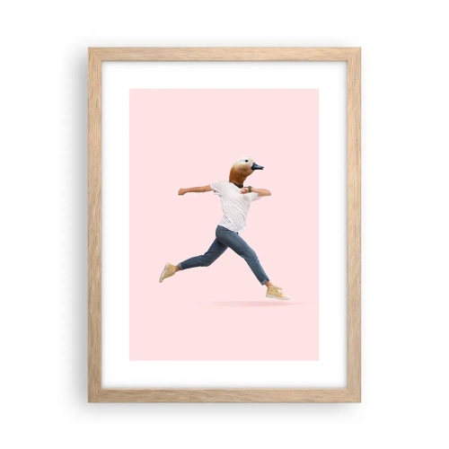 Poster in einem Rahmen aus heller Eiche - Eine Prise Absurdität - 30x40 cm