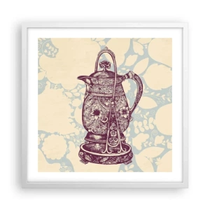 Poster in einem weißen Rahmen - Schönheit des Alltags - 50x50 cm