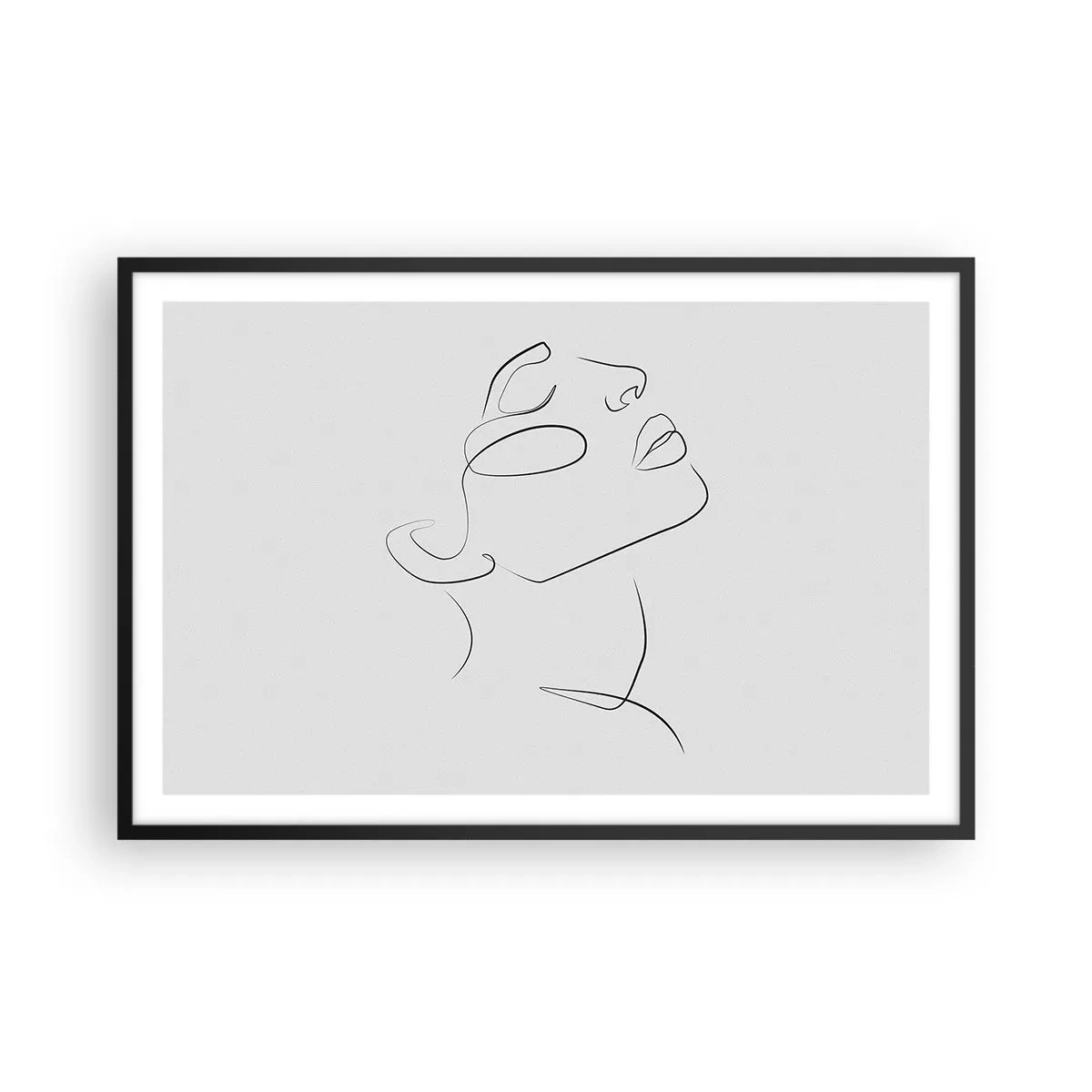 Poster in einem schwarzem Rahmen - Die Drehungen und Wendungen der Träume - 91x61 cm