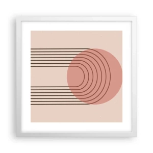 Poster in einem weißen Rahmen - Unwiderstehliche Anziehungskraft - 40x40 cm