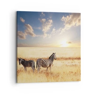 Bild auf Leinwand - Leinwandbild - Geh weg, sei nicht in Frieden - 70x70 cm