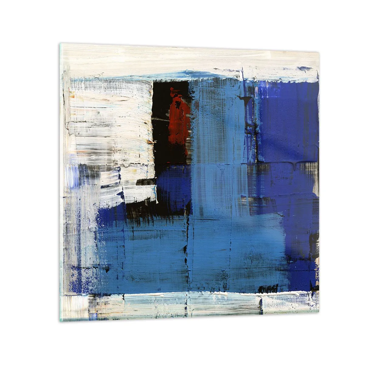 Glasbild - Bild auf glas - Geheimnis ist blau - 70x70 cm
