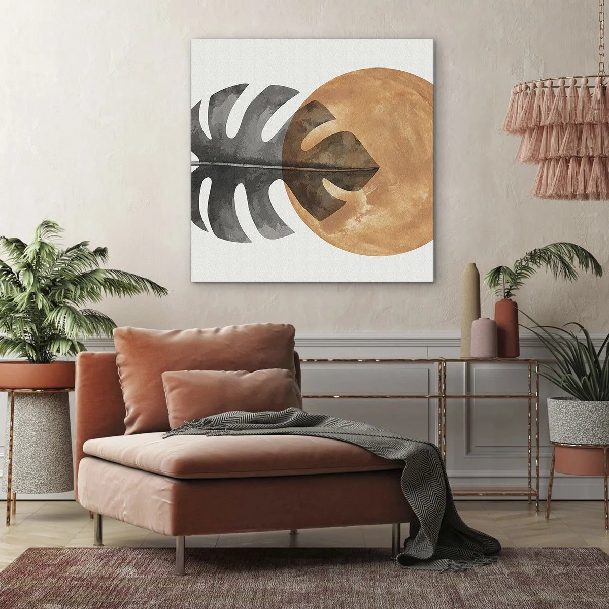 Bild auf Leinwand - Leinwandbild - Immer die Sonne - 30x30 cm