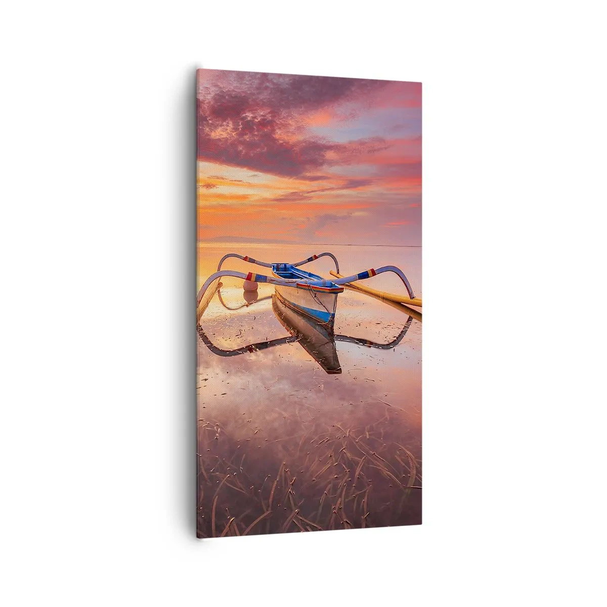 Bild auf Leinwand - Leinwandbild - Die Ruhe eines tropischen Abends - 65x120 cm