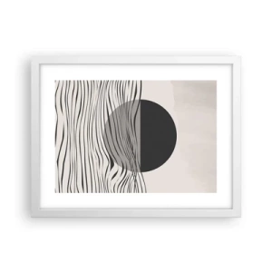 Poster in einem weißen Rahmen - Halbe Komposition - 40x30 cm