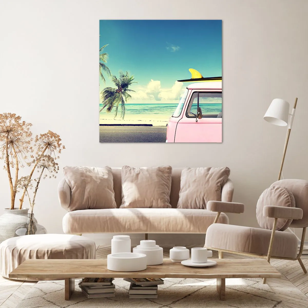 Bild auf Leinwand - Leinwandbild - Zeit um in die Ferien zu starten - 30x30 cm