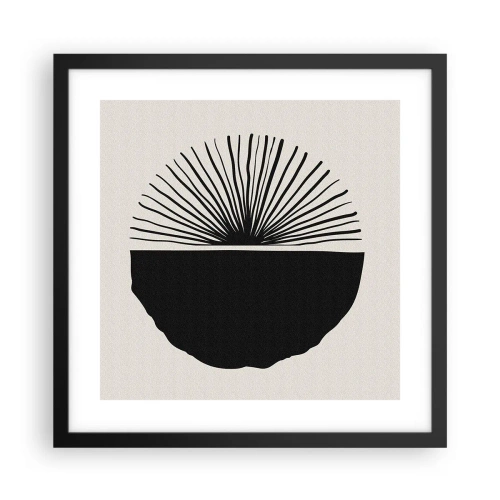 Poster in einem schwarzem Rahmen - Eine Reihe von Möglichkeiten - 40x40 cm