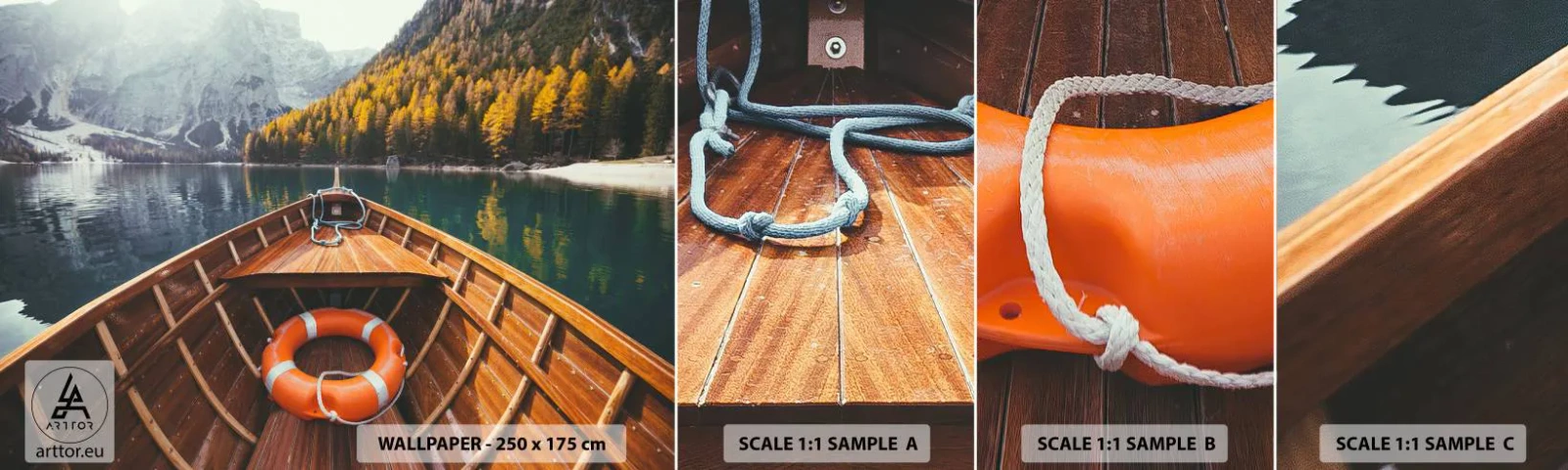 Fototapeten Muster Selbstklebend Deluxe Sticker - Bergreise - Landschaft, Berge, Alpen - 100x30 cm