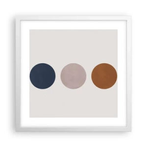 Poster in einem weißen Rahmen - Ein Symbol für Exzellenz - 40x40 cm