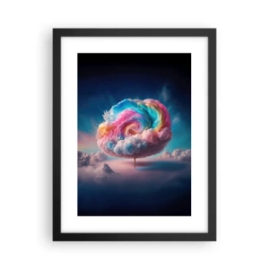 Poster in einem schwarzem Rahmen - Traum von einem Vergnügungspark - 30x40 cm