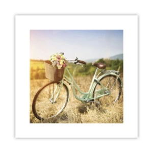 Poster - Ich bleibe eine Weile hier - 30x30 cm