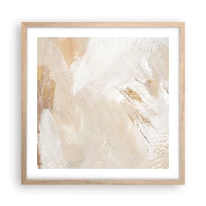 Poster in einem Rahmen aus heller Eiche - Pastellkomposition - 50x50 cm