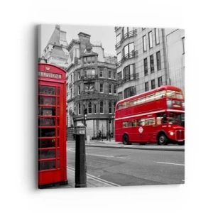 Bild auf Leinwand - Leinwandbild - Das Rotste in Europa - 40x40 cm