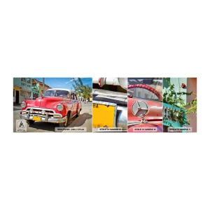 Fototapeten Muster Selbstklebend Deluxe Sticker - Nur in Kuba - Automobil, Oldtimer, Die Architektur - 100x30 cm