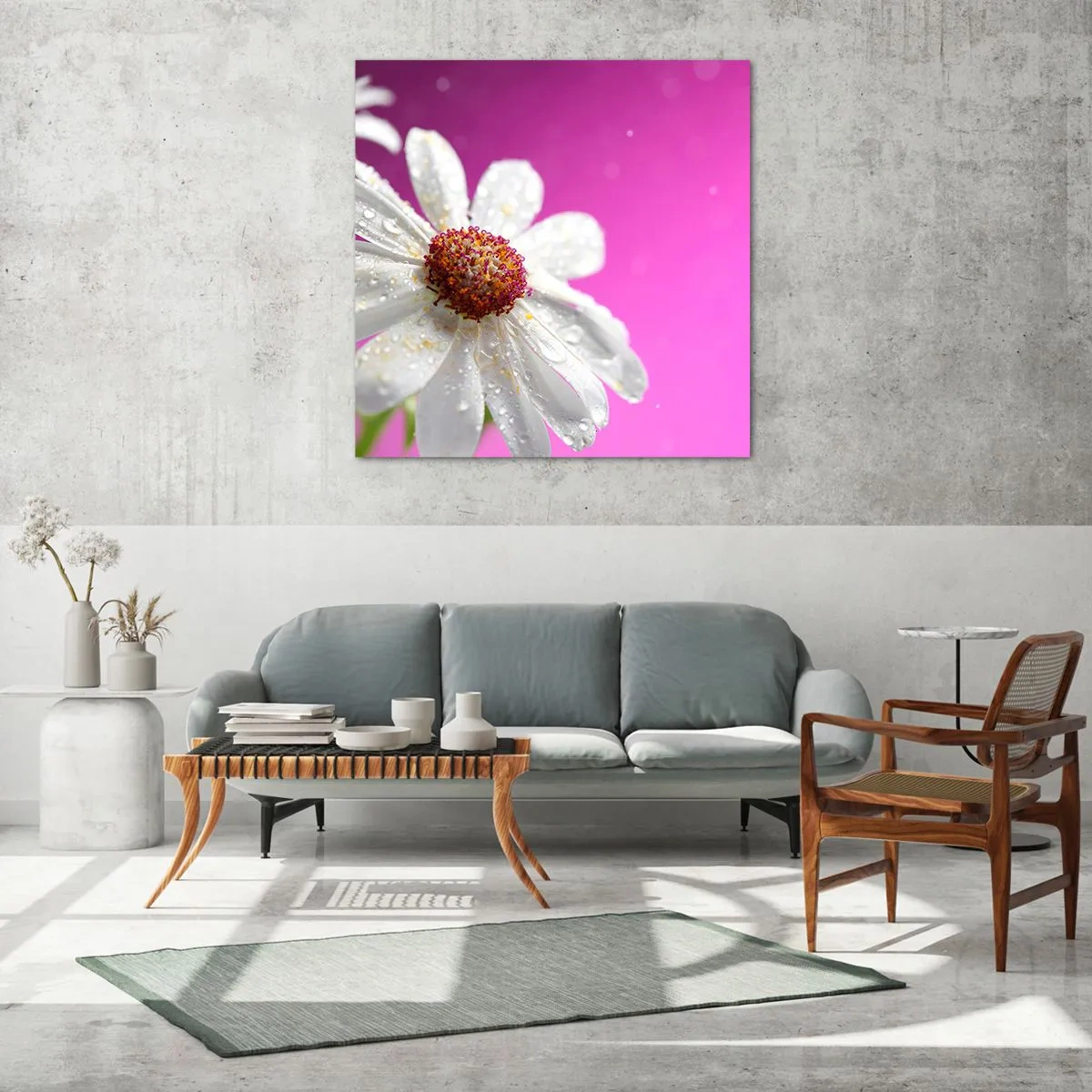 Glasbild - Bild auf glas - Bescheiden in seiner Schönheit - 30x30 cm