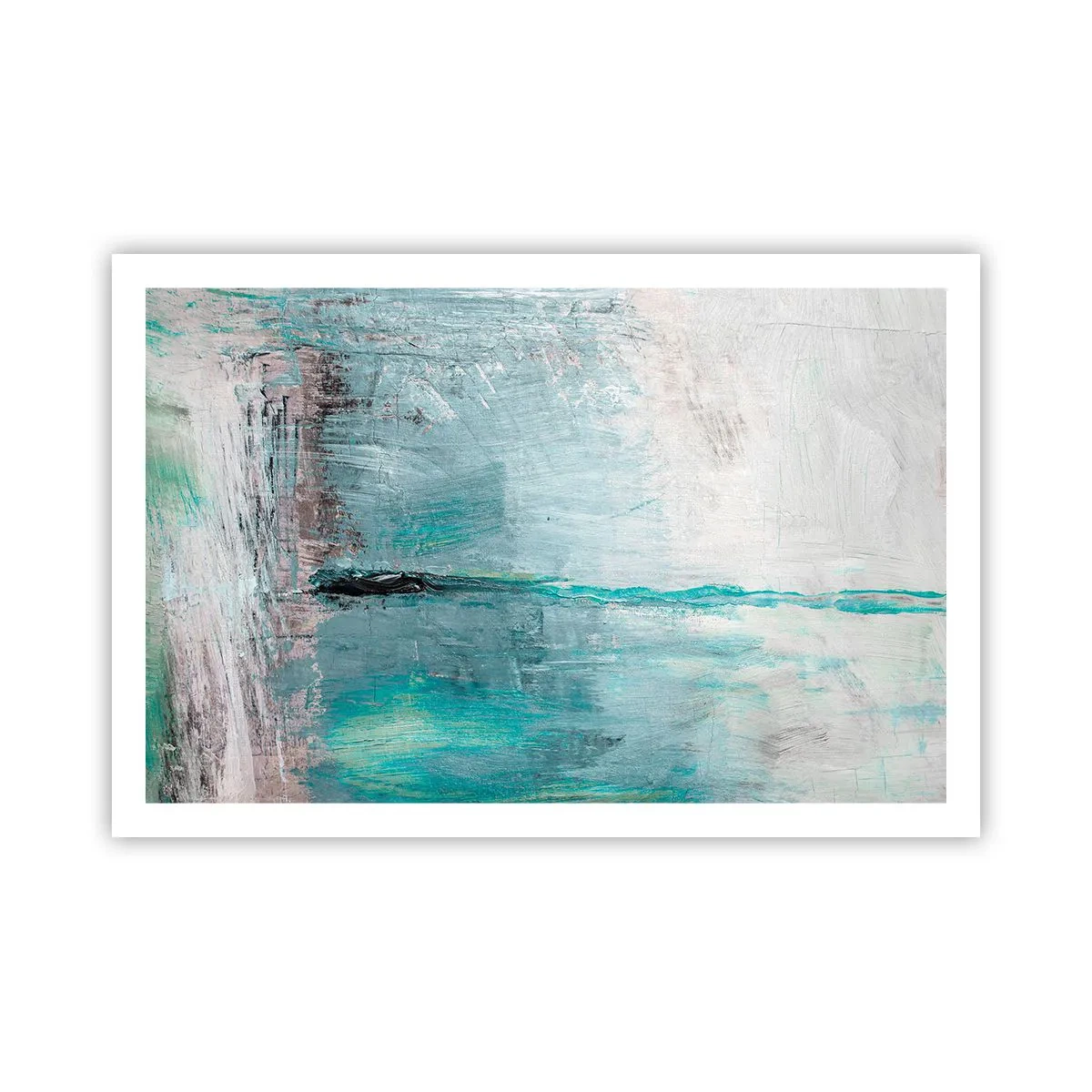 Poster - Horizontal in Blau - 91x61 cm