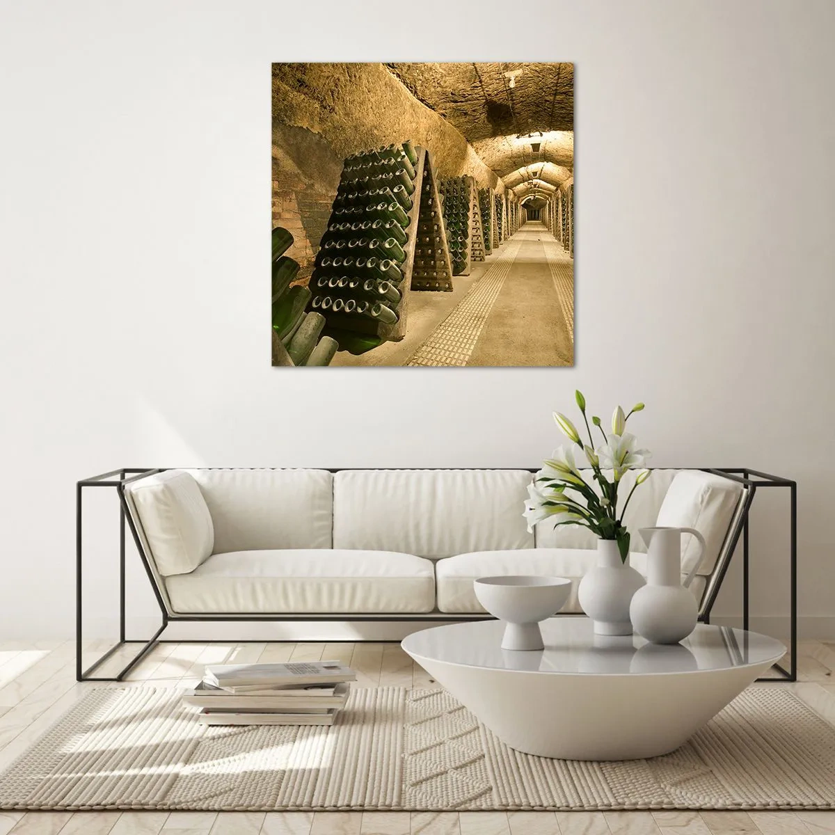 Glasbild - Bild auf glas - Die Geburt des Geschmacks - 60x60 cm