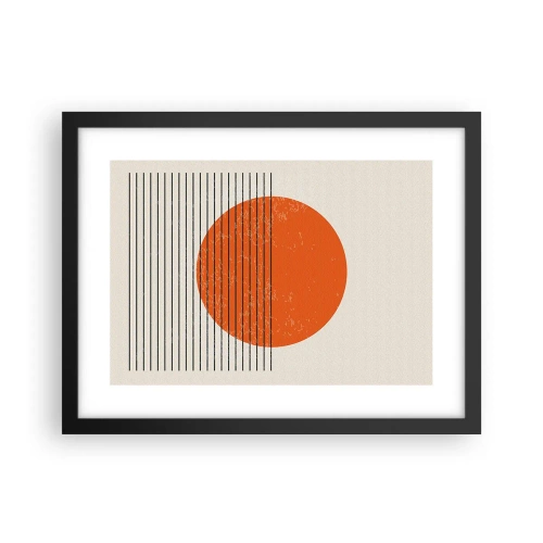 Poster in einem schwarzem Rahmen - Immer die Sonne - 40x30 cm