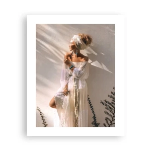 Poster - Die Sonne und das Mädchen - 40x50 cm