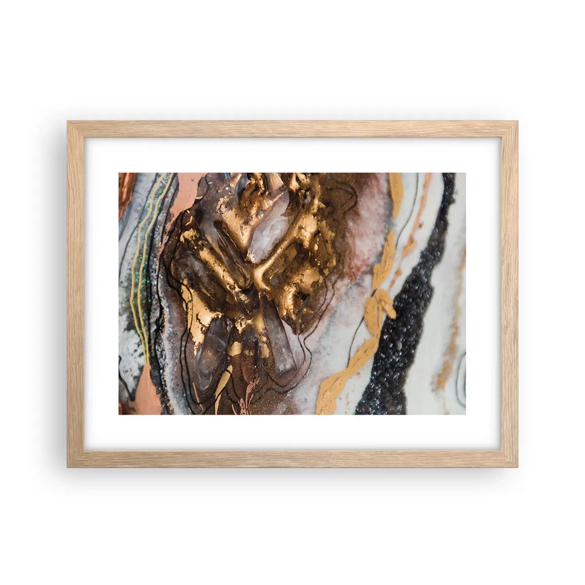 Poster in einem Rahmen aus heller Eiche - Das Element der Erde - 40x30 cm