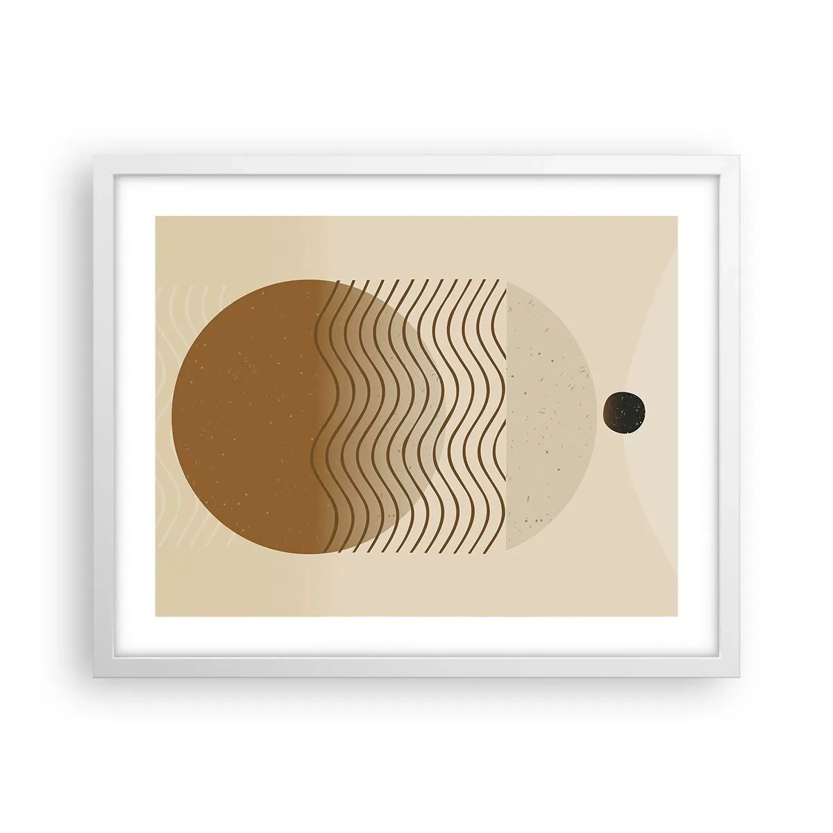 Poster in einem weißen Rahmen - Zur Entstehung geometrischer Figuren - 50x40 cm