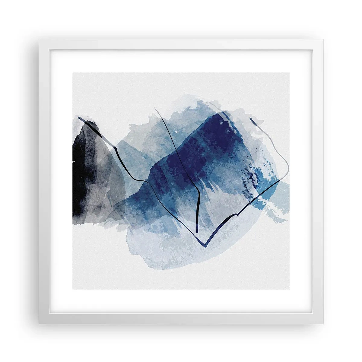 Poster in einem weißen Rahmen - Eisberg - 40x40 cm