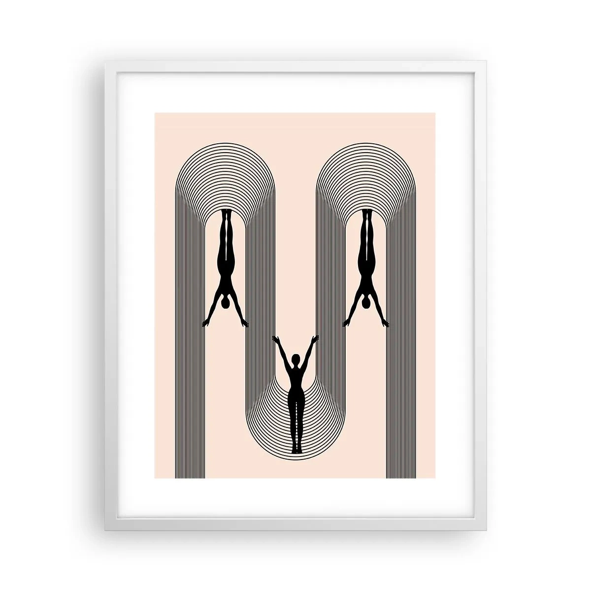 Poster in einem weißen Rahmen - Verkehrt herum - 40x50 cm