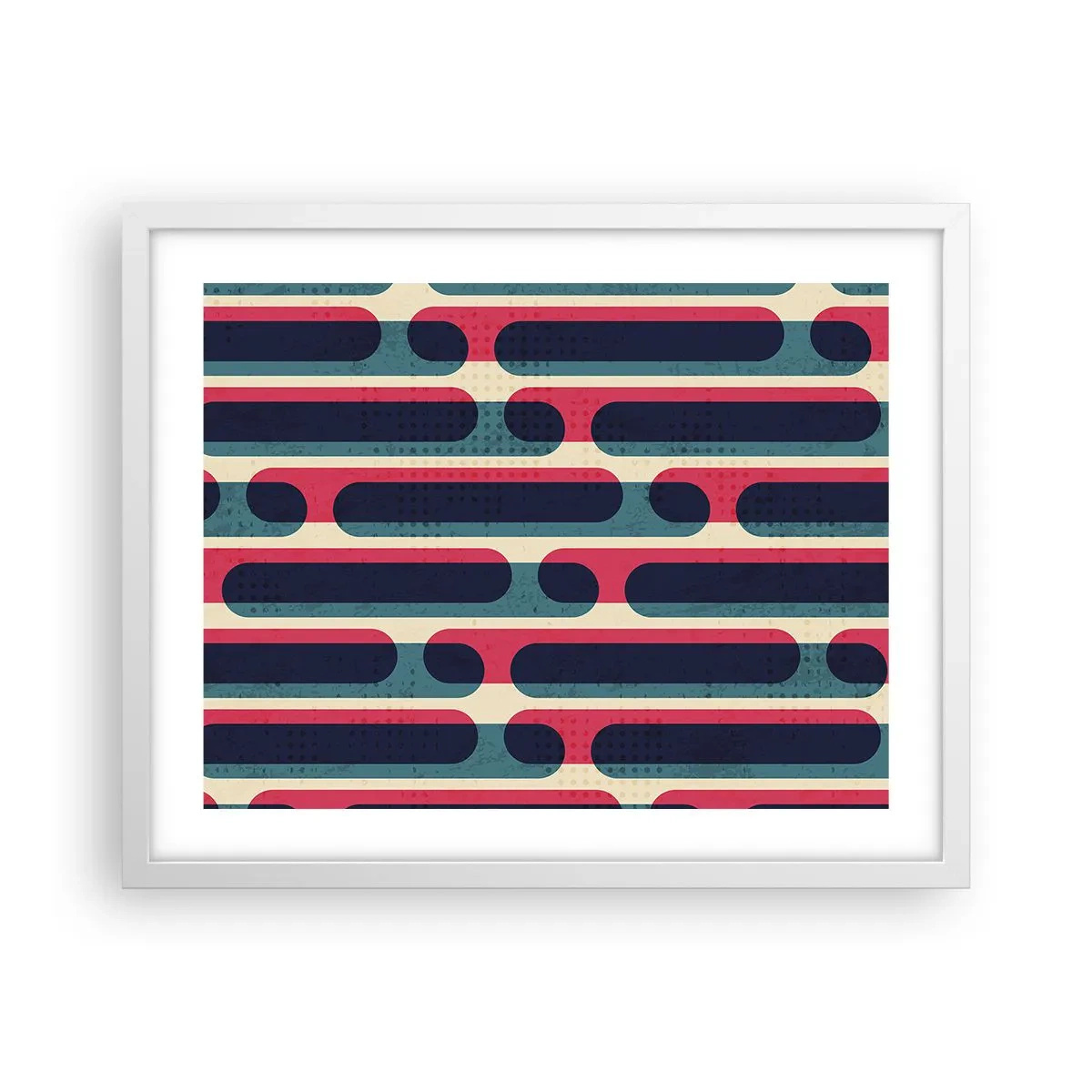 Poster in einem weißen Rahmen - In die Tiefe und vorwärts - 50x40 cm