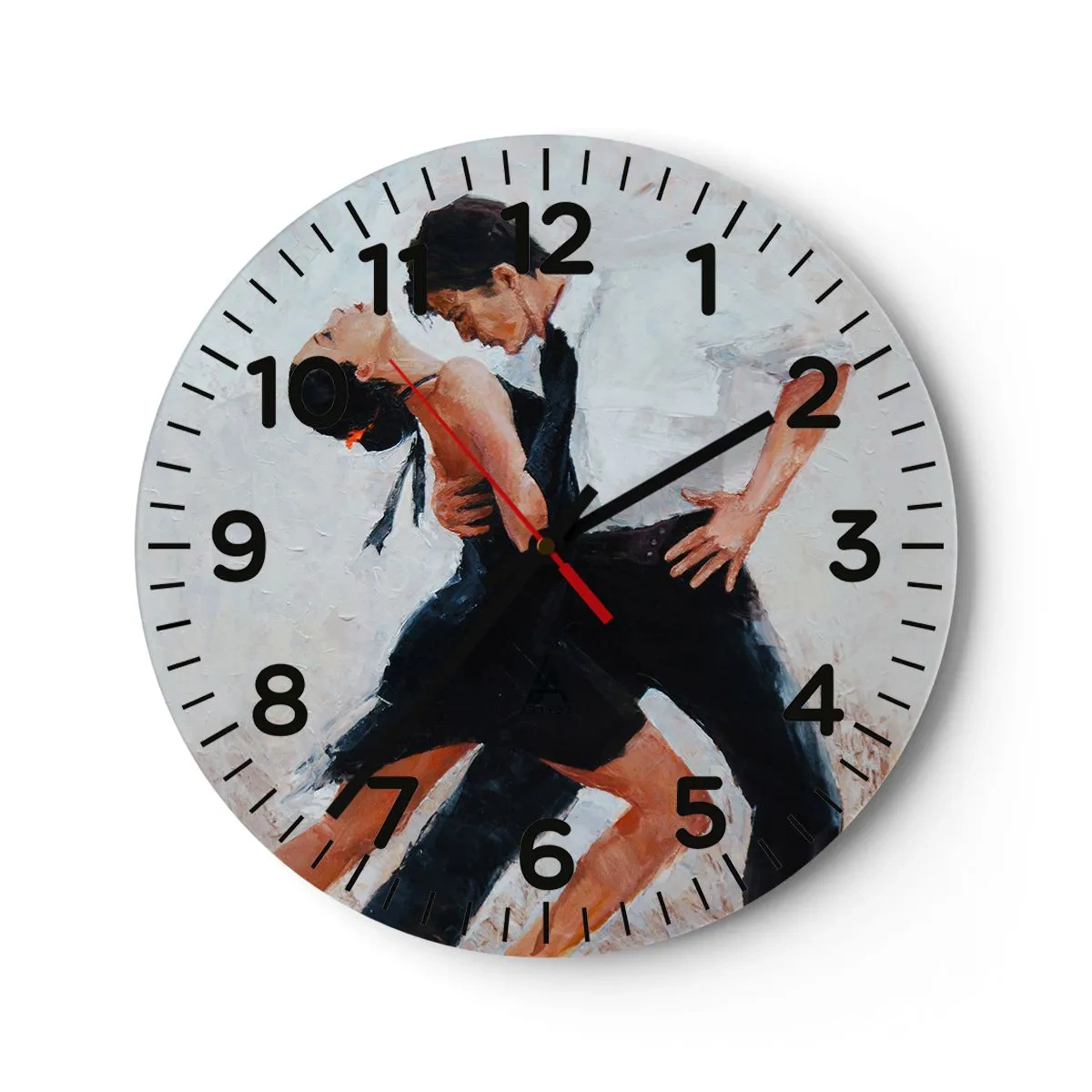 Wanduhr - Glasuhr - Tango meiner Träume und Träume - 30x30 cm