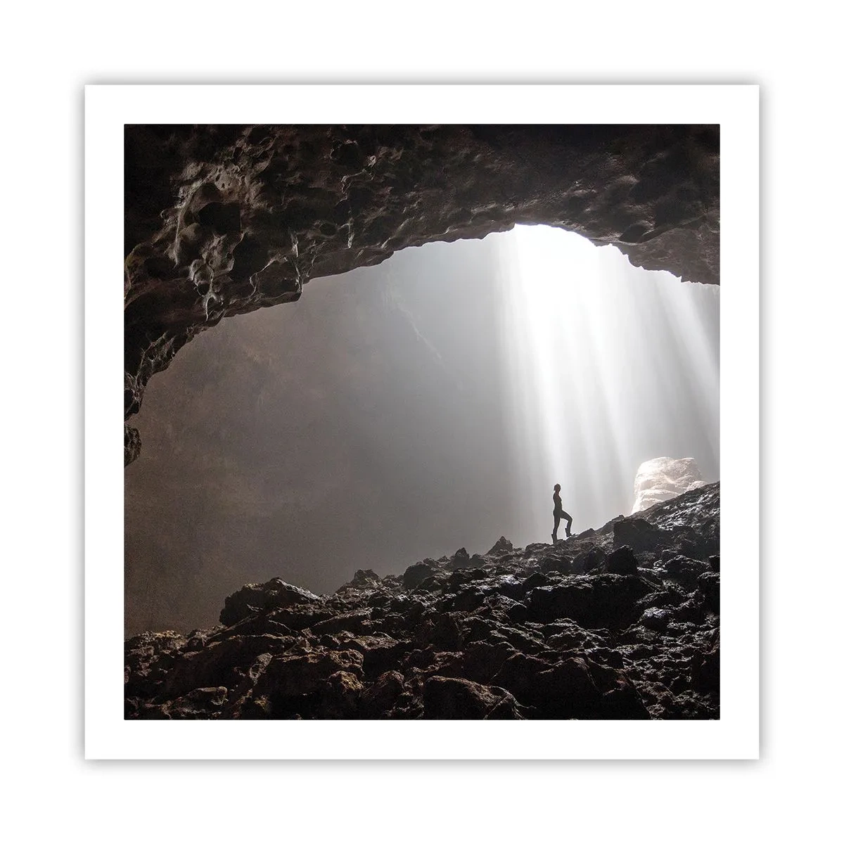 Poster - Die leuchtende Grotte - 60x60 cm