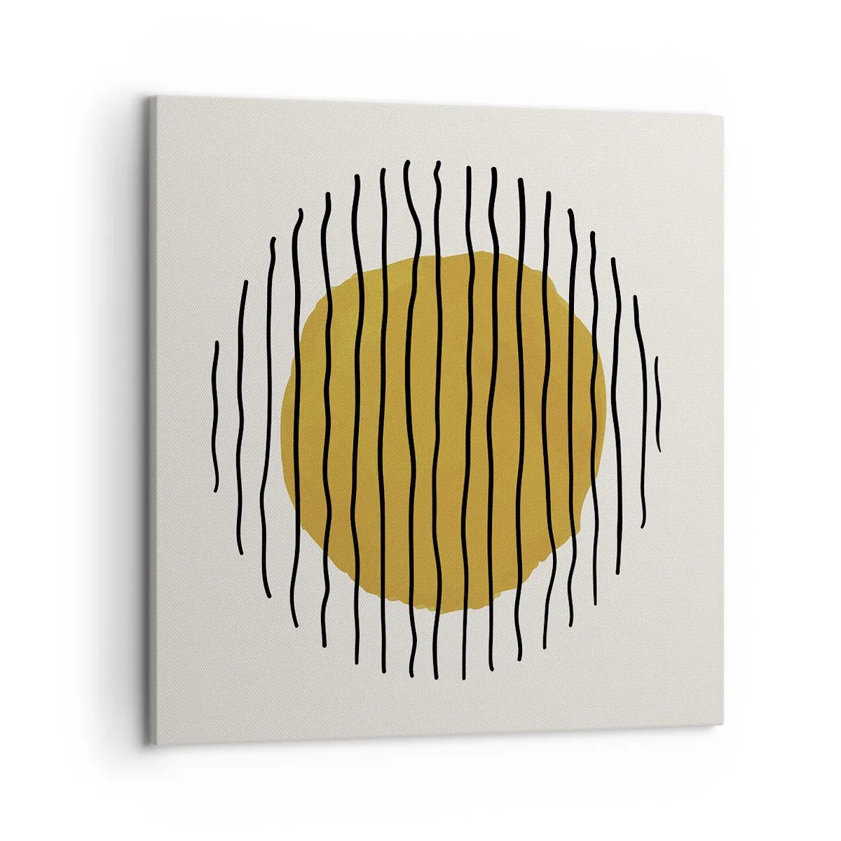 Bild auf Leinwand - Leinwandbild - Abstraktion, die vor Hitze zittert - 50x50 cm