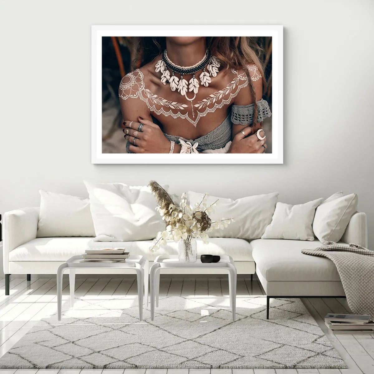 Poster in einem weißen Rahmen - Talismane, Rituale der Weiblichkeit - 50x40 cm