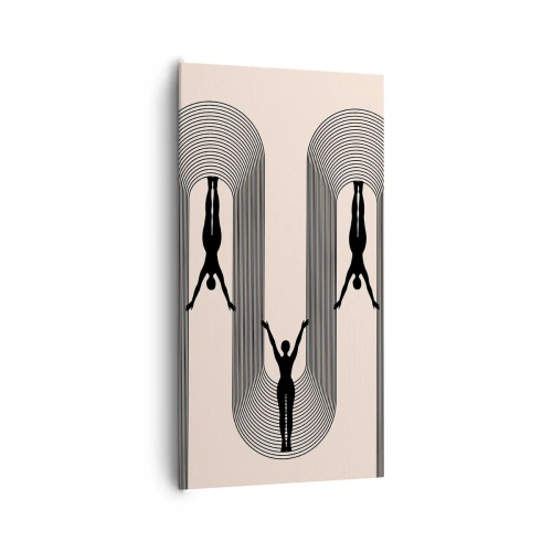 Bild auf Leinwand - Leinwandbild - Verkehrt herum - 65x120 cm